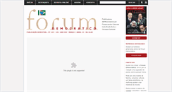 Desktop Screenshot of forumdemocratico.org.br