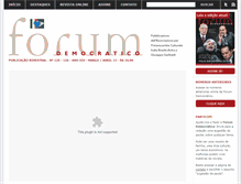 Tablet Screenshot of forumdemocratico.org.br